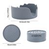 6pcs/Set Tabletop Protection Cup Pad Silicone Tea Mat Thick Silicone Drink Coaster Set  Table Mat