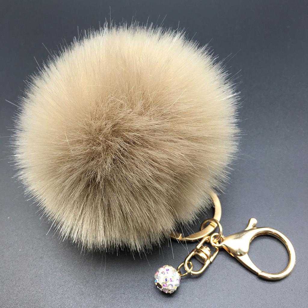 Kaninchenfell Herz Ball PomPom Auto Schlüsselanhänger Handtasche Anhänger ZP Kaninchenfell Herz Ball PomPom Auto Schlüsselanhänger Handtasche Anhänger ZP