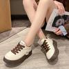 Women's Fashion Casual Shoes Round Head Lace Up Anti-slip Platform Shoes for Women Leisure Spring Outdoor Sports Zapatos Mujer