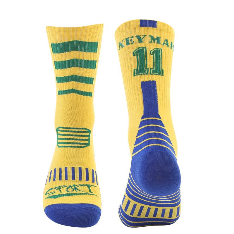 Men's Mid-Length Thin Football Socks - Sweat-Wicking, Wear-Resistant, New Club World Cup Design