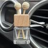 1PC Car Ornament Air Conditioner Perfume Empty Bottle Indoor Cute Aromatherapy Clip Air Vent Perfume Bottle Clip Glass Square