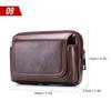 Men Leather Belt Pouch Waist Bag Fanny Pack Phone Pouch with Belt Loop