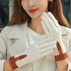 Plush  Gloves Full Finger Winter Mittens Fashion Women Suede Velvet  Gloves  Sports