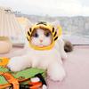 Pet Hat for Cats Adorable Cat Banana Duck Sun Flower Flamingo Tiger Soft Cartoon Design Fastener Tape Adjustable Funny Costume