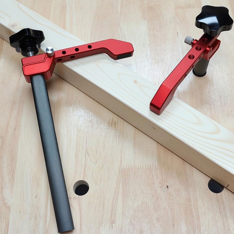Benches Dog Clamps 19mm/20mm Hold Fast Dog Hole Clamps Adjustable Table Hold Down Clamps for Woodworking Tool