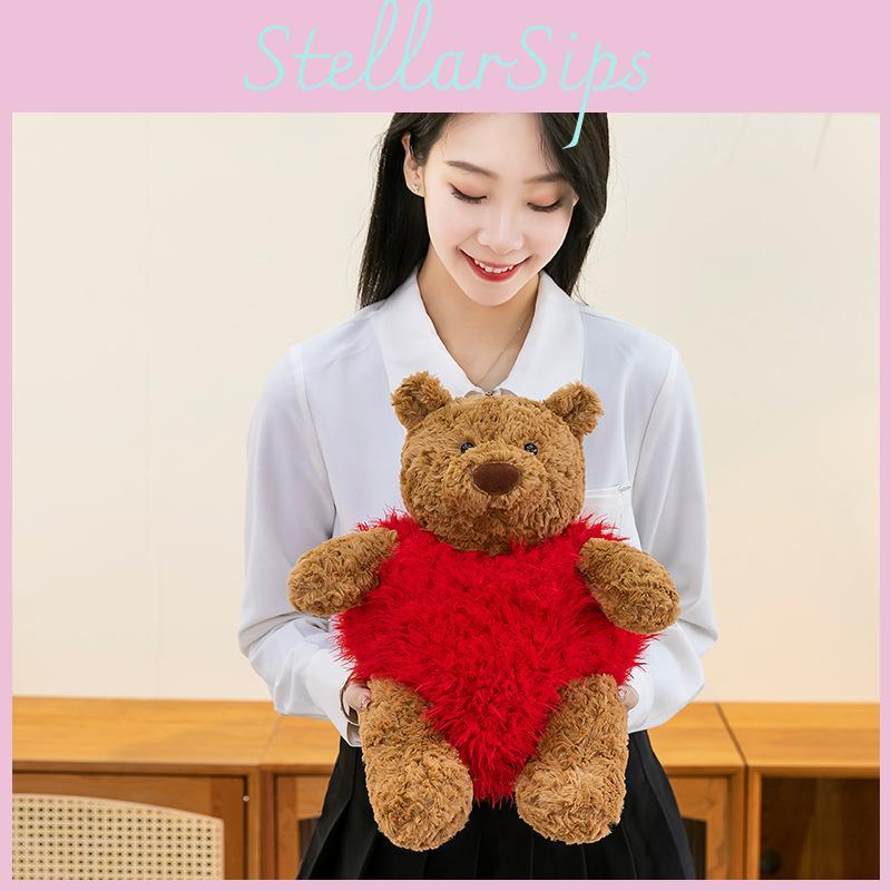 Teddy Heart Loving Bear Plush Toy Animal Stuffed Doll Kids Decorations Gift