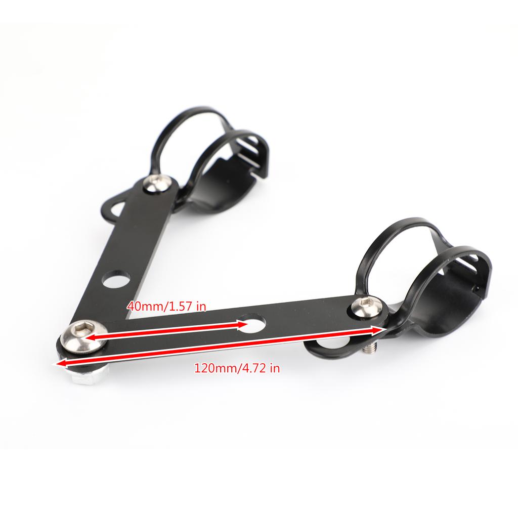 41mm-51mm Fork Black Headlight Mount Bracket Motorcycle Head Lamp Holder Adapter