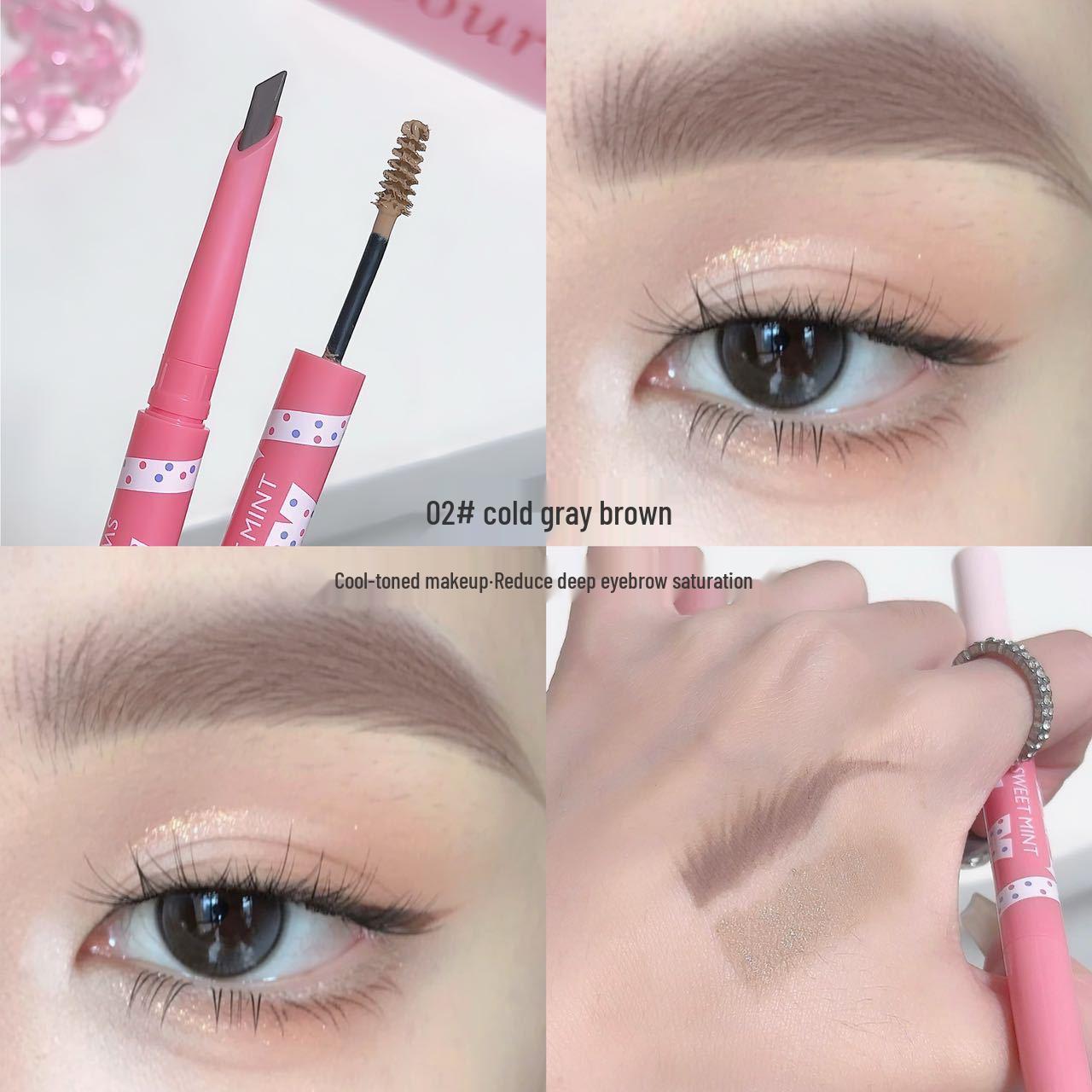 

SWEET MINT Silk Mist Eyebrow Pencil & Tinted Brow Gel - Natural, Precise Strokes, Beginner-Friendly