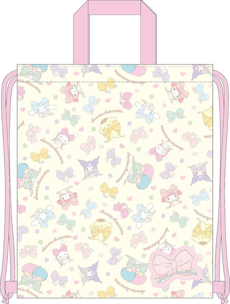 KoohaCreate Quilted Knapsack [Gym Bag/School Bag] Sanrio Characters 120844