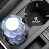Tappetino Porta Bicchieri Auto in Ecopelle PU con Slot Antiscivolo per Peugeot 308 408 508 RCZ 208 3008 2008 206 207 108 406 407 408 206 207 208 306 307
