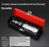 Heavy Duty Impact Screwdriver Bit Kit with Nut Remover for Rusted Screws Extraction
