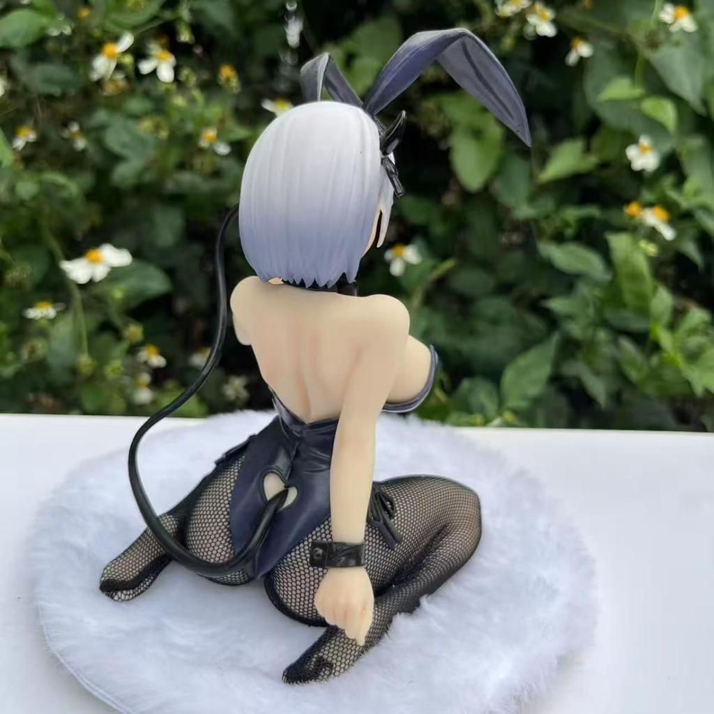Nainai Bunny Girl Klečící Anime Figurka - Roztomilý Japonský 2D Model Ornament