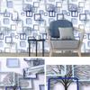 10m/20m PVC Thickened Geometric Grid Tree Background Self-adhesive Wallpaper Renovation Stickers Hotel Home Decor