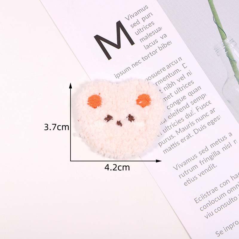 10/20pcs DIY Embroidery Fabric Colorful Plush Girl Portrait Clothing Accessories Hair Accessories Decorative Eco Friendly Dyes