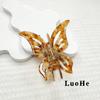 Luohe Acetate Large Butterfly Claw Hair Clip for Women's Updo Accessories