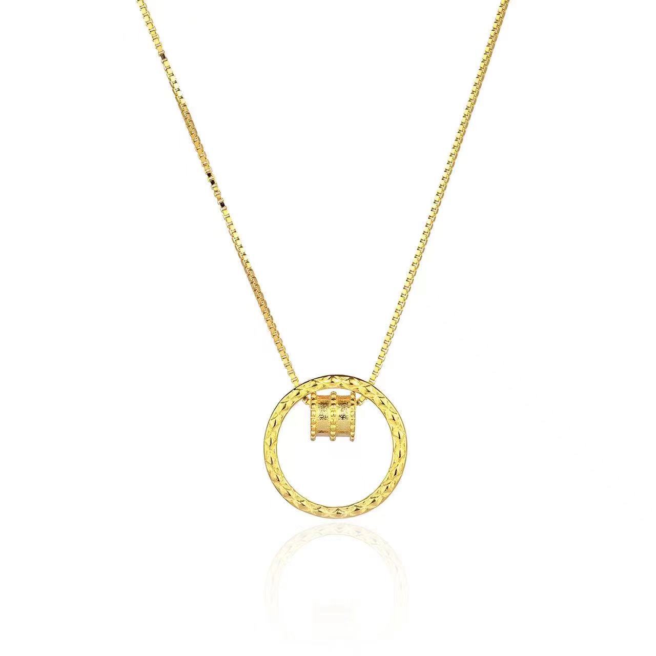 

Маленькое ожерелье с кольцом на талию, женская простая нишевая легкая роскошная цепочка-подвеска на ключицу, подарочное украшение для девушки