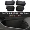 For Volkswagen VW ID.4 Crozz X -2025 Car Door Storage Box Protector Pads Cover Leather Slot Organizer Pockets Accessories