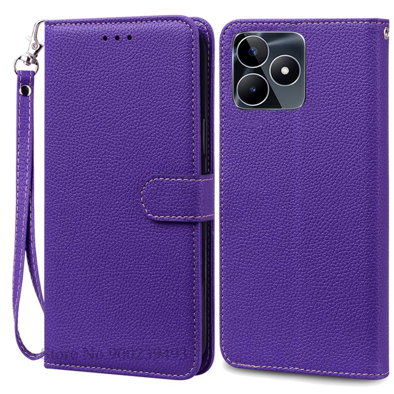 Pouzdro peněženka/flipový kryt z umělé kůže pro Realme C53, pouzdro z umělé kůže pro OPPO Realme C53 C 53, pouzdro na telefon Realme C53, pouzdro a kryt