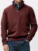 Men's Half Zip Sports Sweatshirt Stand Collar Long Sleeve Casual Pullover Top