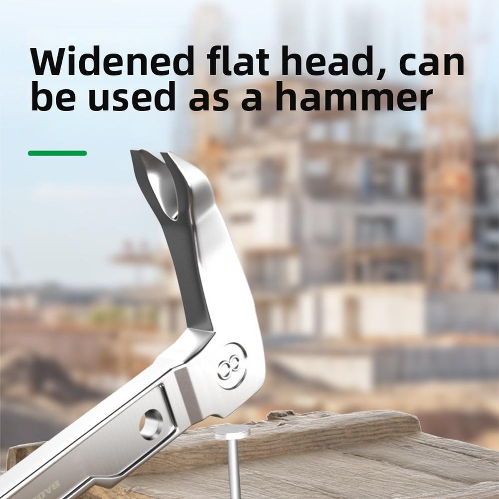 8 10 12 Inch Dual Head Nail Puller Pry Bar FOR CRV Steel Multi Function Tool with Flat Ends V Groove Hanging Hole