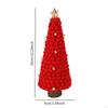 Christmas Tree Statue Wood Sculpture Collectible Crafts Decorative Xmas Figurine Ornament for