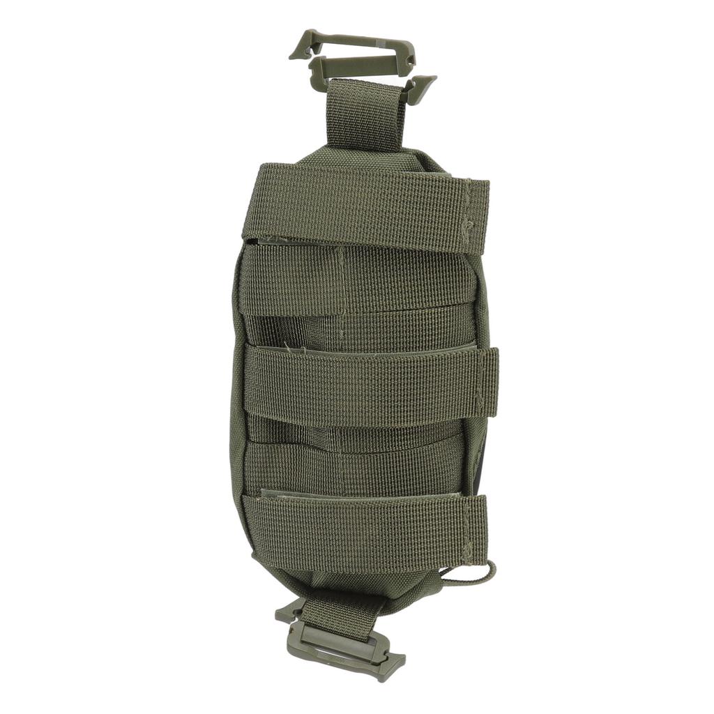 Outdoor Backpack Shoulder Strap Pouch Clip On Pouch Backpack Attachment Bag for Hikers OD Green