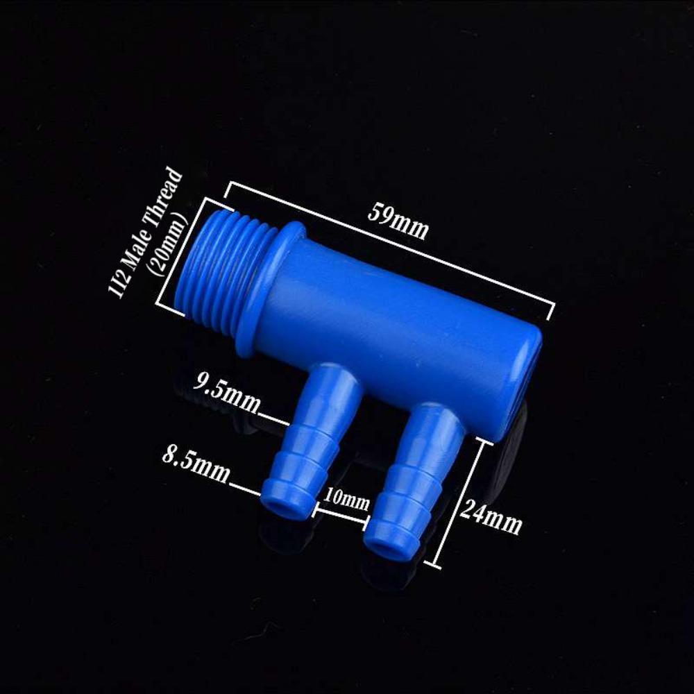 Plastic Aquarium Fish Tank Hose Connector Y Type Hose Splitter for Water Piping