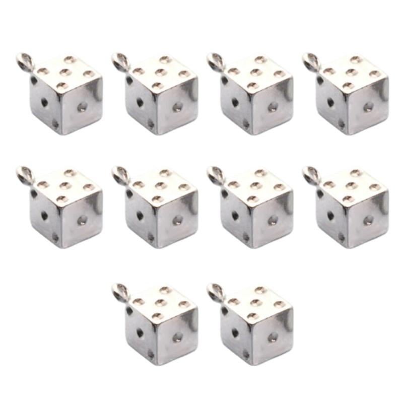 Sturdy Alloy Dices Charm Pendant Vintage Dragon Designs Fashion Jewelry Accessory for Necklace Bracelet Craft Supploes