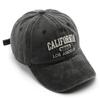 Gorra de béisbol retro vintage de algodón para hombre y mujer, con letras bordadas en mezclilla, de algodón, suave, informal, unisex.