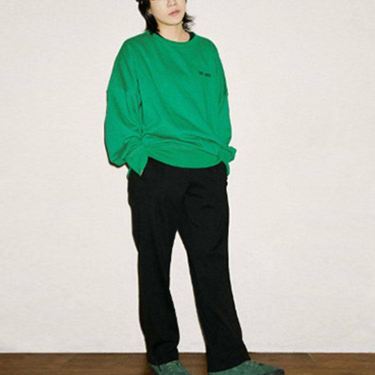 Vans Year Of The Ox Zodiac Series Solid Color Sports Casual Crewneck Sweatshirt Men sweatshirt Green VN0A5F5RZHF1