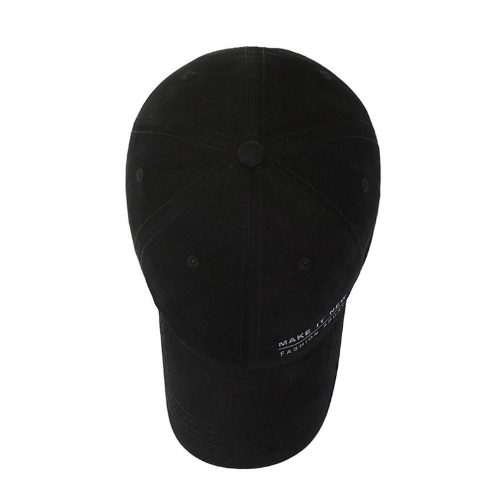 Letter Embroidery Visor Baseball Cap Adjustable Pure Cotton Peaked Cap Snapback Sun Protection Sunshade Hats