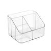 Transparent Desktop Storage Box, Cosmetics Organization Box, Compartments for Storing Lipstick, Makeup Brushes, Pen Holders, and Shelves