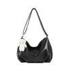 Trendy Black Tote Bag For Women Large Capacity Stylish Spring Fashion Shoulder Bag