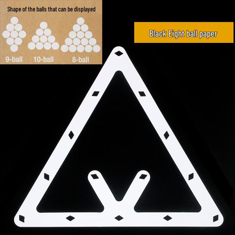 Billiard 8-Ball Triangle Rack Paper