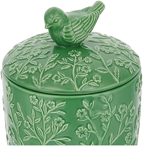 Seto Craft Toilet Pot (Botanical) Green SP-1922-GR