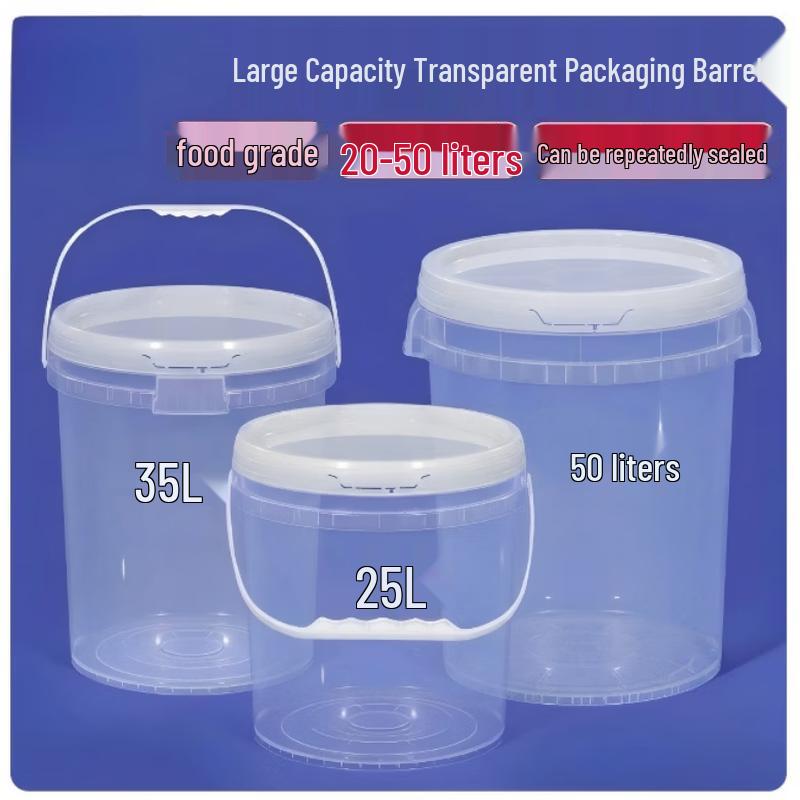 Yanchuji Food-Grade Transparent Plastic Bucket