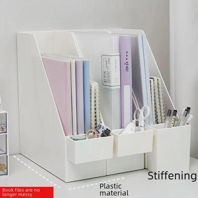 Office Desk Organizer: Book Stand, File Storage, and Pen Holder