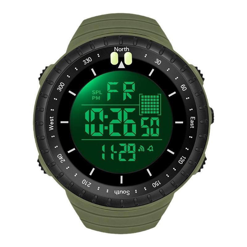 Top Brand Men's Sports Electronic Watch Outdoor Mountaineering Multifunctional Luminous Large Screen Waterproof Trendy Student Watch