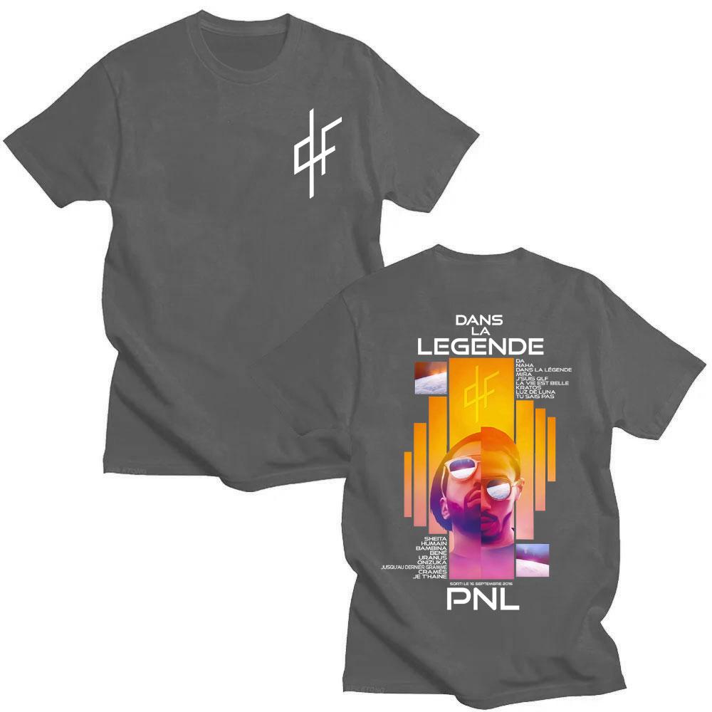2026 Hot Sale French Rapper PNL Album Merch Graphic T-shirt Le Monde Chico T Shirt Men Women Fashion Hip Hop Oversized Short Sleeve T-shirts