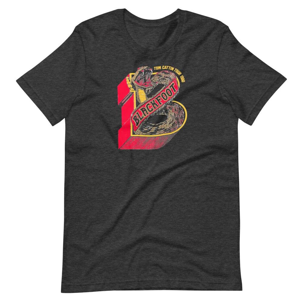 

BLACKFOOT Band Concert Graphic Reprint Tee Shirt Short-Sleeve Unisex 100% Cotton T-shirt Mens Tees Top 2XL