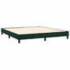 Exclusive House - Slatted Bed Base and Mattress Dark Green 180x200cm Velvet