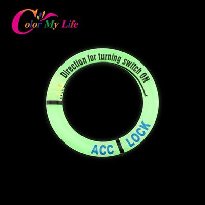 Car Key Ring Sticker Luminous Ignition Switch Cover Trim for Renault Clio Logan Megane Koleos Scenic Dacia Duster Kaptur