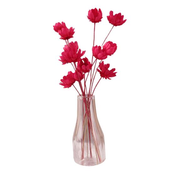 

Яркий искусственный мини-цветок модный стеклянный экологически чистый декоративный миниатюрный цветок игрушка-растение красный