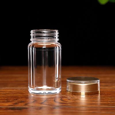 Medicine Bottle Refillable Practical Acrylic Portable Medicine Bottle for Powder
