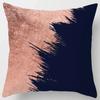Simple Ins Art Painting Black Pattern Printed Soft Square Pillowslip Polyester Cushion Cover Pillowcase Living Room Home Decor