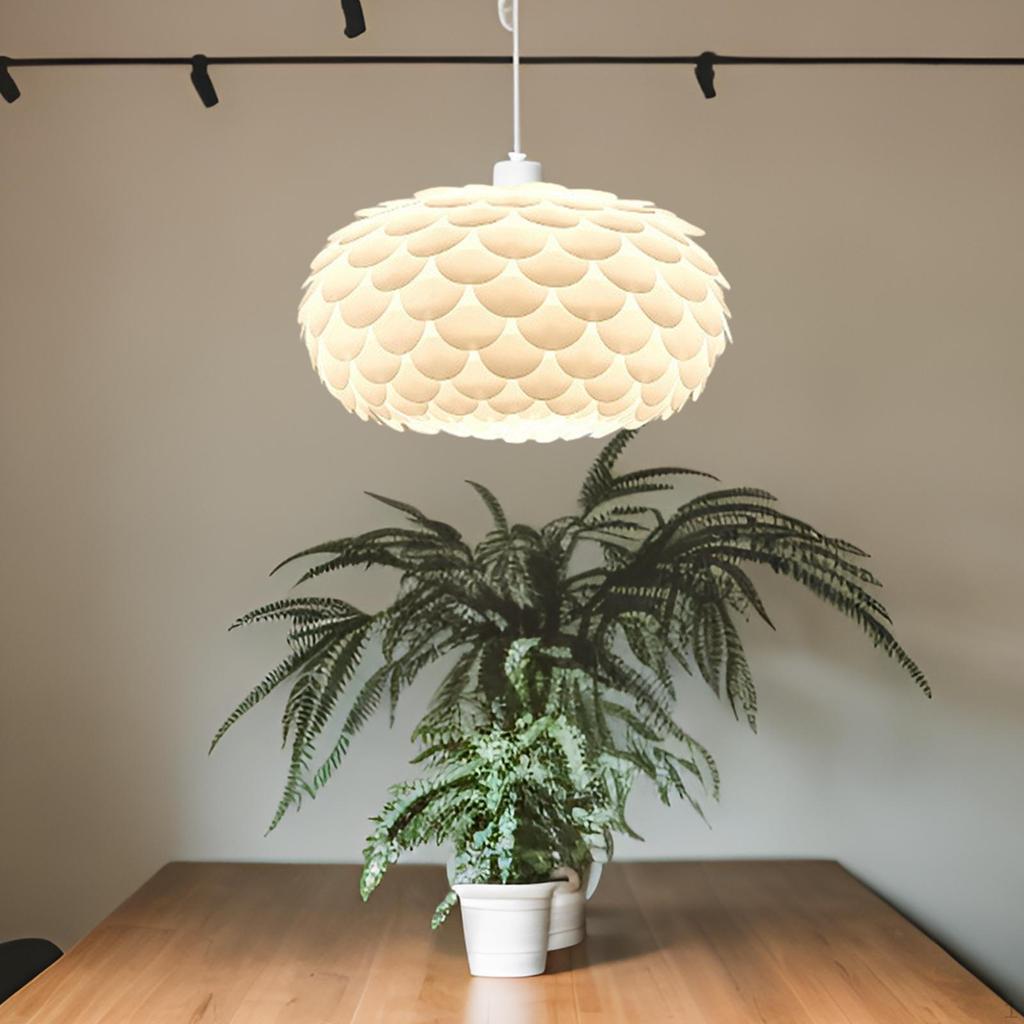 Elegant Pendant Lamp Shade for Stylish Hanging Ceiling Light or Floor In White