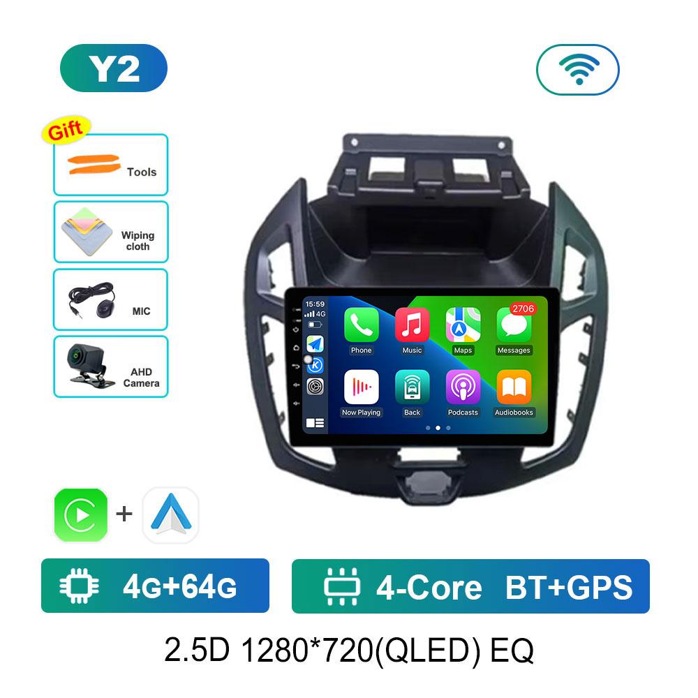 Car Radio Android 14 System For Ford Transit Connect Tourneo Connect 2014 - 2019 GPS Multimedia Player Navigation Stereo DSP BT
