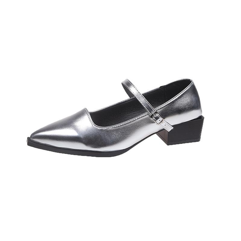 Europäisches Temperament spitze Mary Lederschuhe seltene Schuhe 2025 Frühling neu Fee Retro Wort mit Damen Einzelschuhe