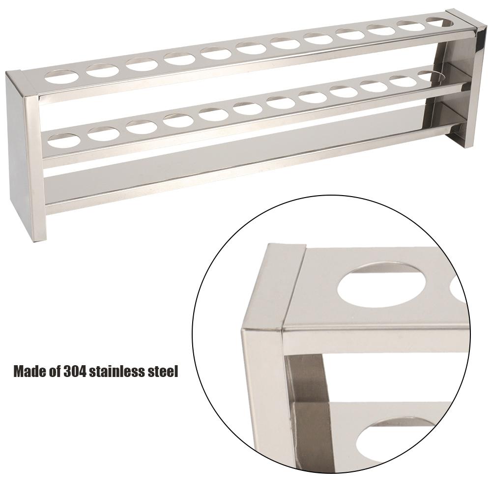 12 Holes Stainless Steel Colorimetric Tube Holder Rack Centrifugation Test tube Stand