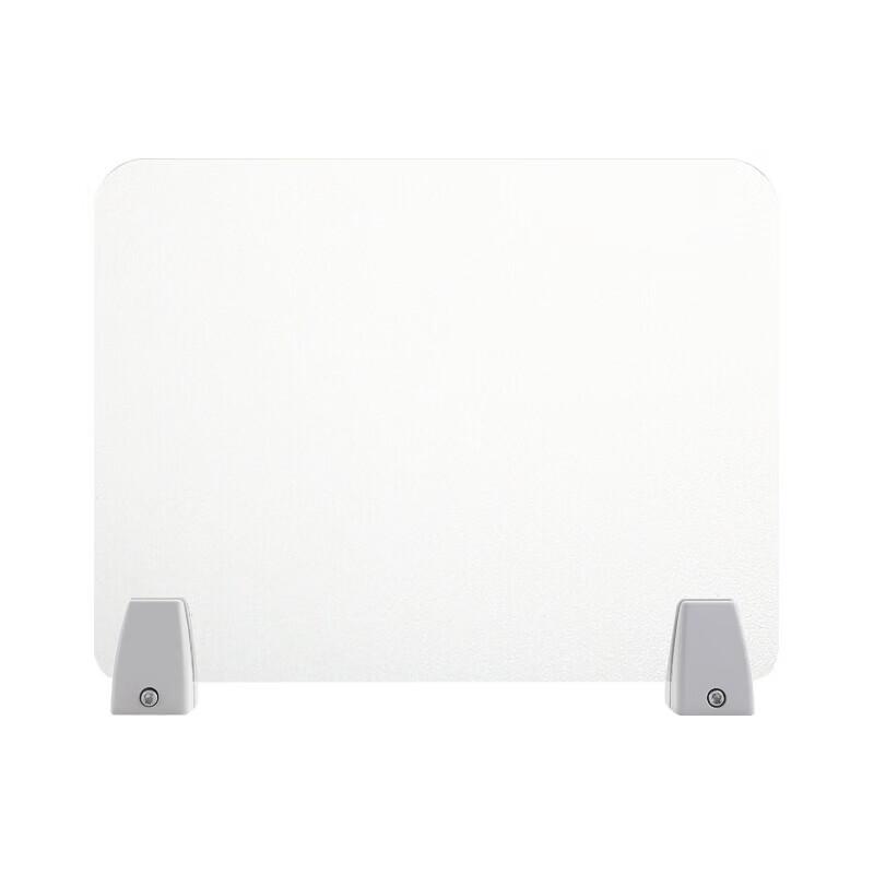 Frosted Acrylic Desk Privacy Panel with Flat Clips
